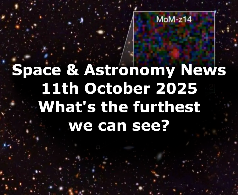 Space and Astronomy News for the 11th of October 2025