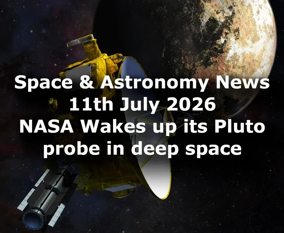 Space and Astronomy News 11th July 2026
