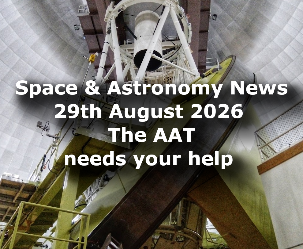Space and Astronomy News 29th Aug 2026