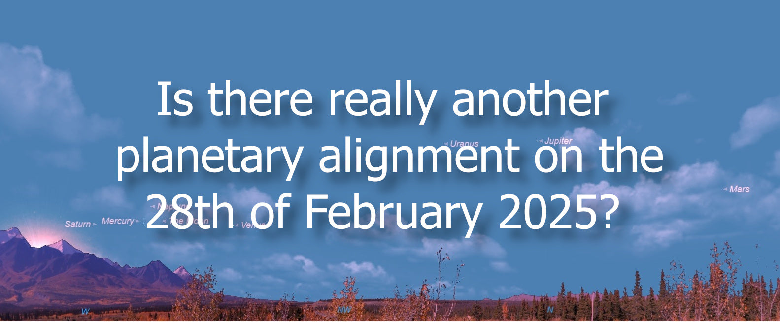 Another planetary alignment? Well, sort of...