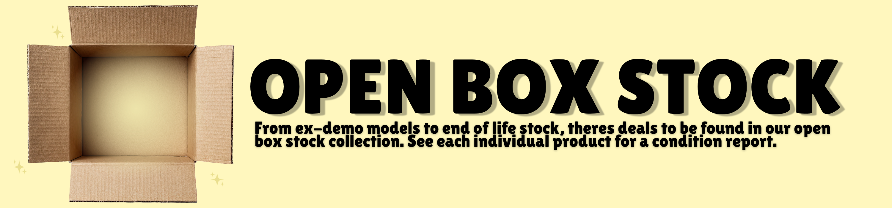 Open Box Stock