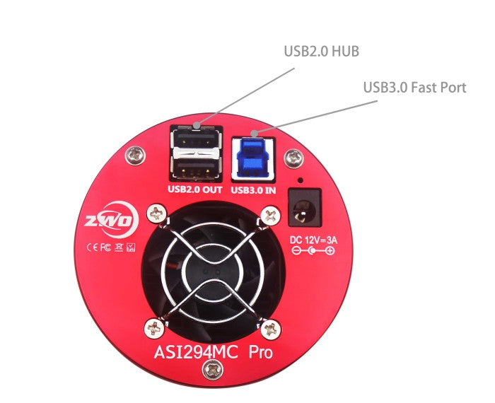 ZWO ASI294MC Pro Cooled Colour CMOS Camera