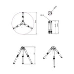 TC20 Carbon Fiber Tripod for Seestar Smart Telescopes