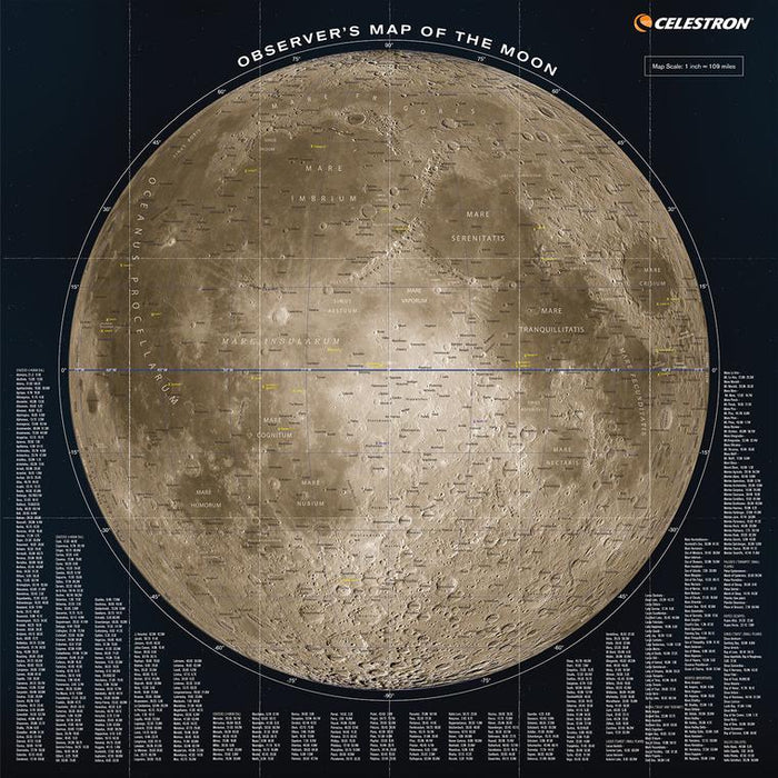 Observer's Map of The Moon