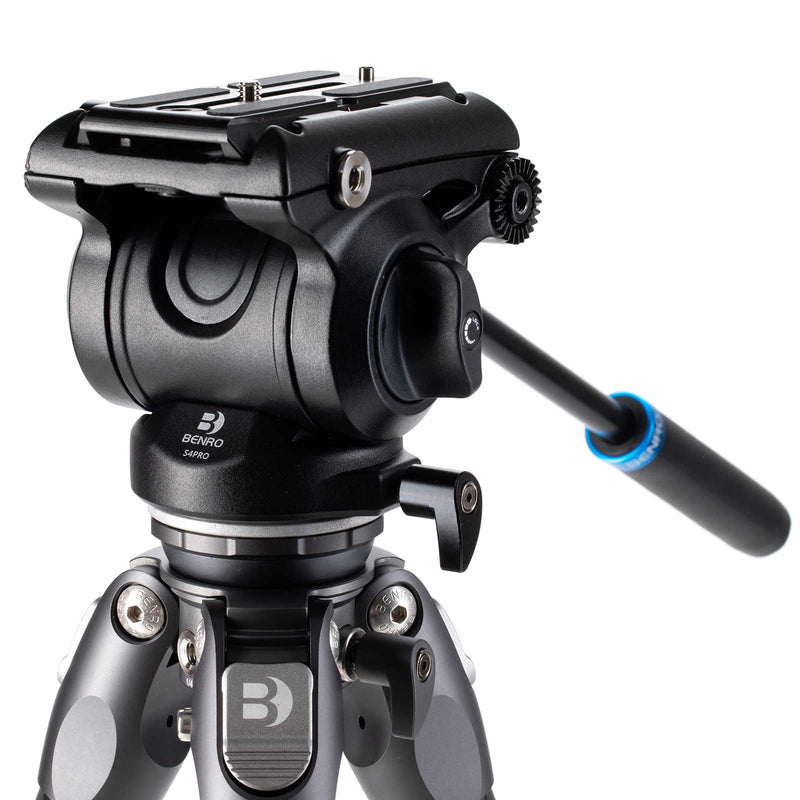Benro Tortoise 34CLV with S4PRO Head, Carbon Fibre, Video Tripod Kit