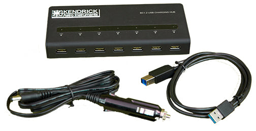 Kendrick 12V Active USB 3.0 Hub (7 Port with Heater)