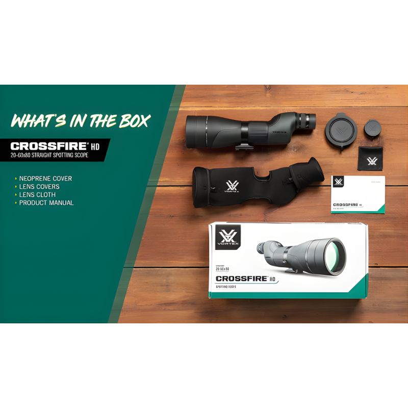 Vortex Crossfire 20-60x80 Straight Spotting Scope