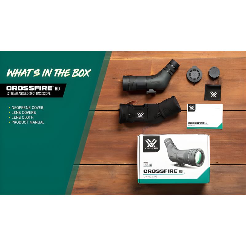 Vortex Crossfire HD 12-36x50 Angled Spotting Scope