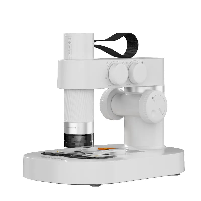BeaverLAB Darwin M1A digital microscope on its desktop stand