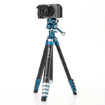 Benro Cyanbird aluminium tripod and FS20PRO head supporting a camera