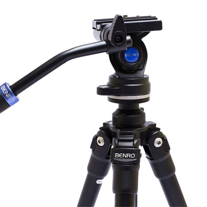 Benro Slim Aluminium Video Tripod Kit - The Binocular and Telescope Shop