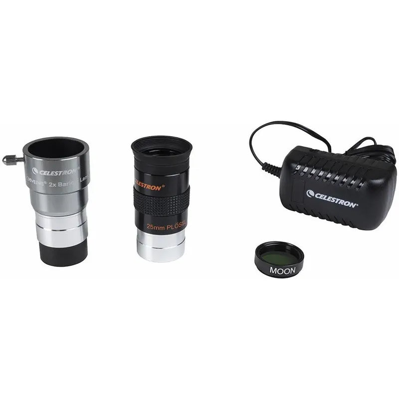 Included Barlow, eyepiece, AC adapter and Moon filter