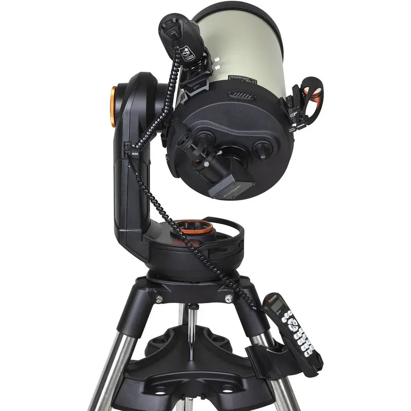 Rear cell and Evolution mount detail on the NexStar Evolution 9.25 HD telescope