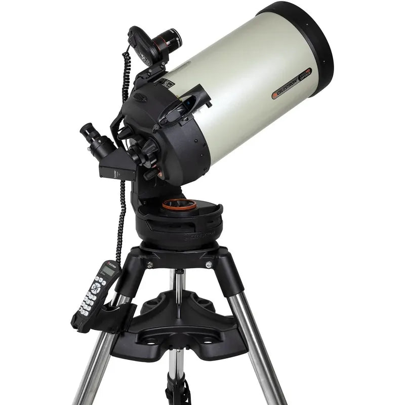 Celestron NexStar Evolution 9.25 HD telescope, rear three-quarter view