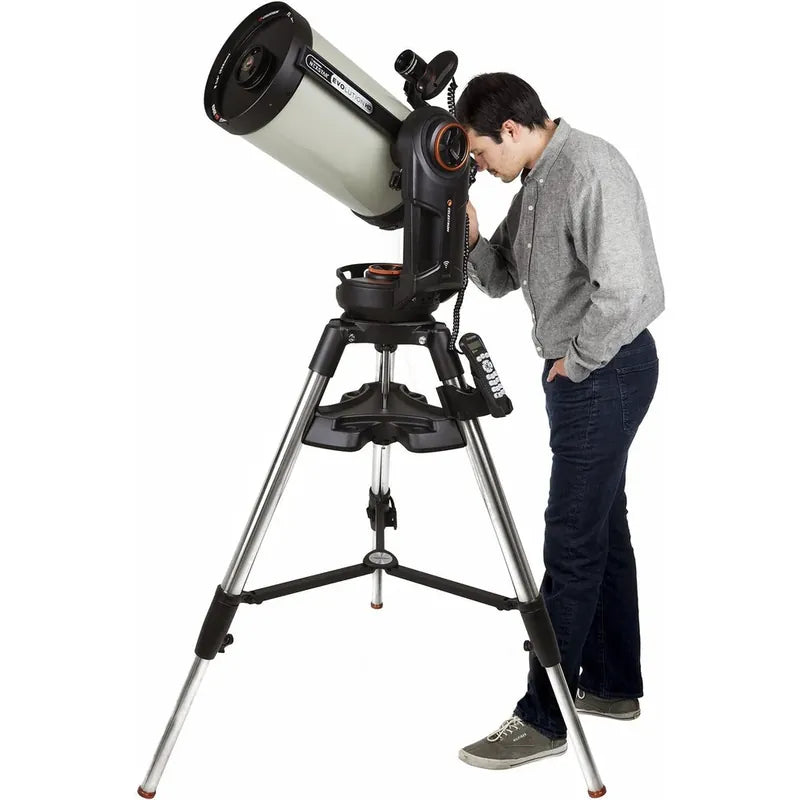 NexStar Evolution 9.25 HD telescope shown at observing scale