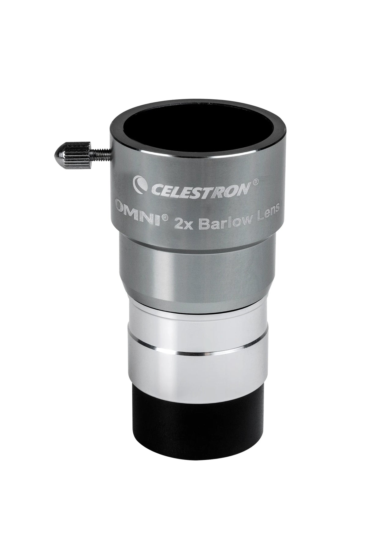 Included Celestron Omni 2x Barlow lens with 1.25-inch barrel