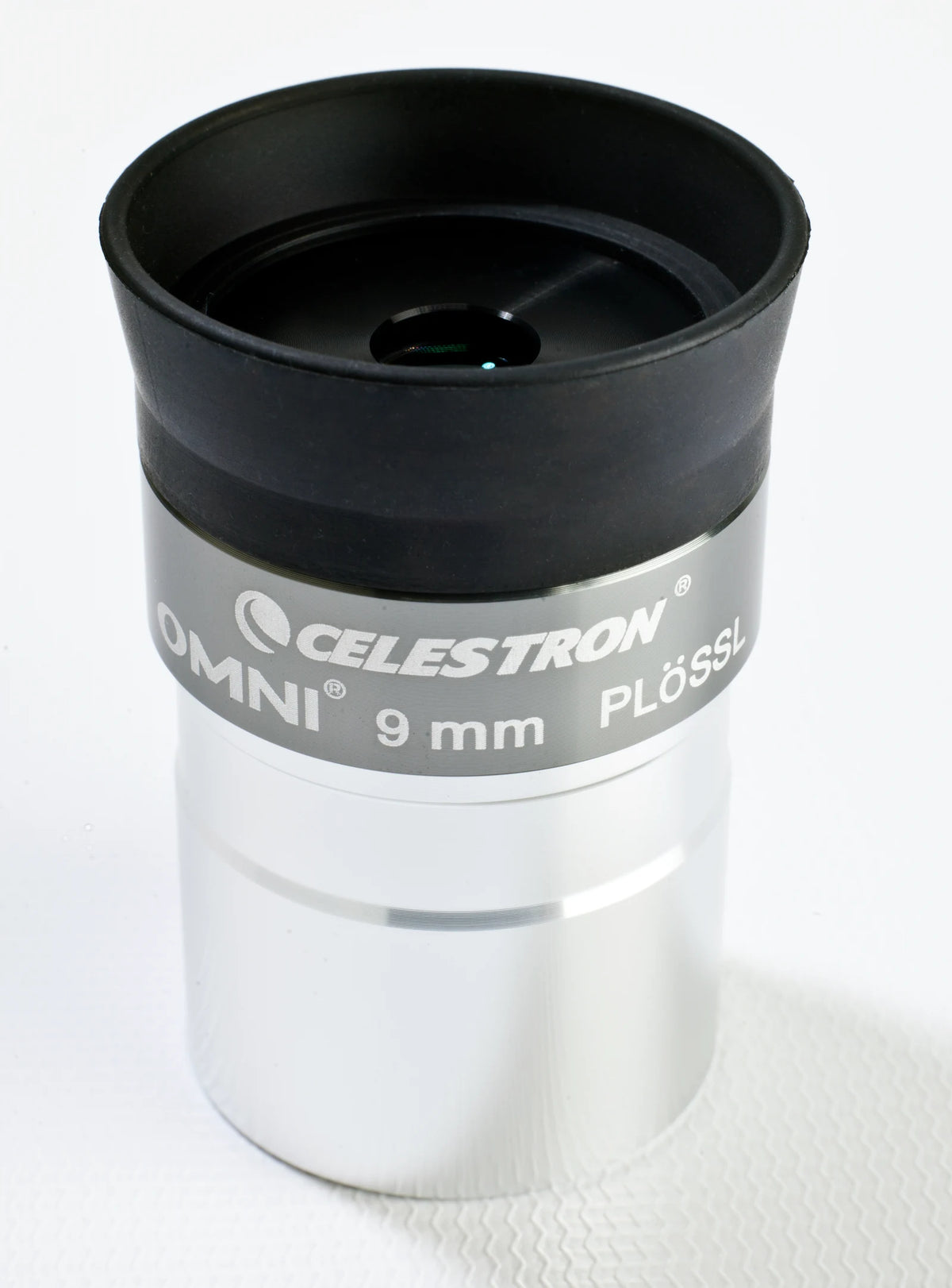 Included Celestron Omni 9 mm Plossl eyepiece