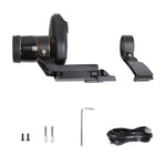 Celestron StarSense AutoAlign V2 package contents with large and small brackets, AUX cable and hardware