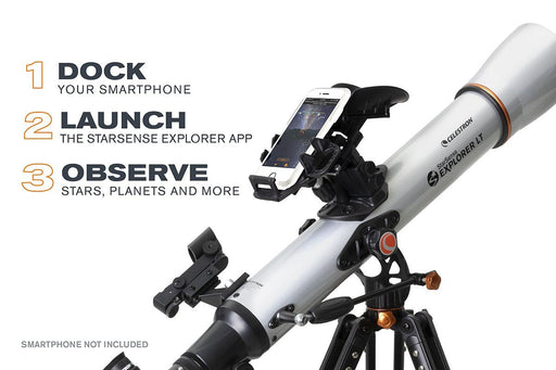 Celestron StarSense Explorer LT70 AZ Refractor Telescope - The Binocular and Telescope Shop