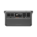 Front view of the Australian DJI Power 1000 V2 showing two AC outlets and its control panel