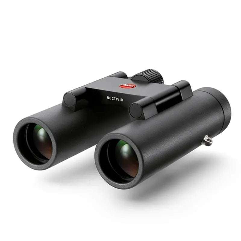 Leica Noctivid Compact 10x25 binoculars, left 3D angle view
