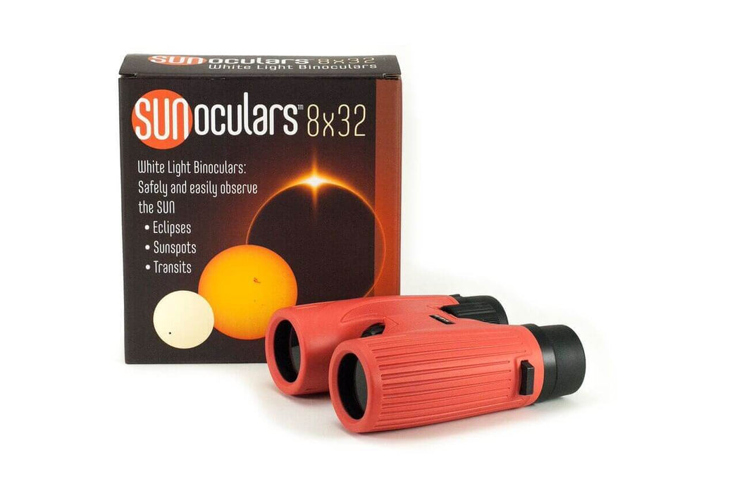 Lunt Solar Binocular SUNoculars 8Ã—32 RED - The Binocular and Telescope Shop