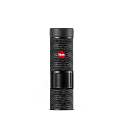 Leica Monovid 8x25 monocular, black leathered, upright with eyepiece cap