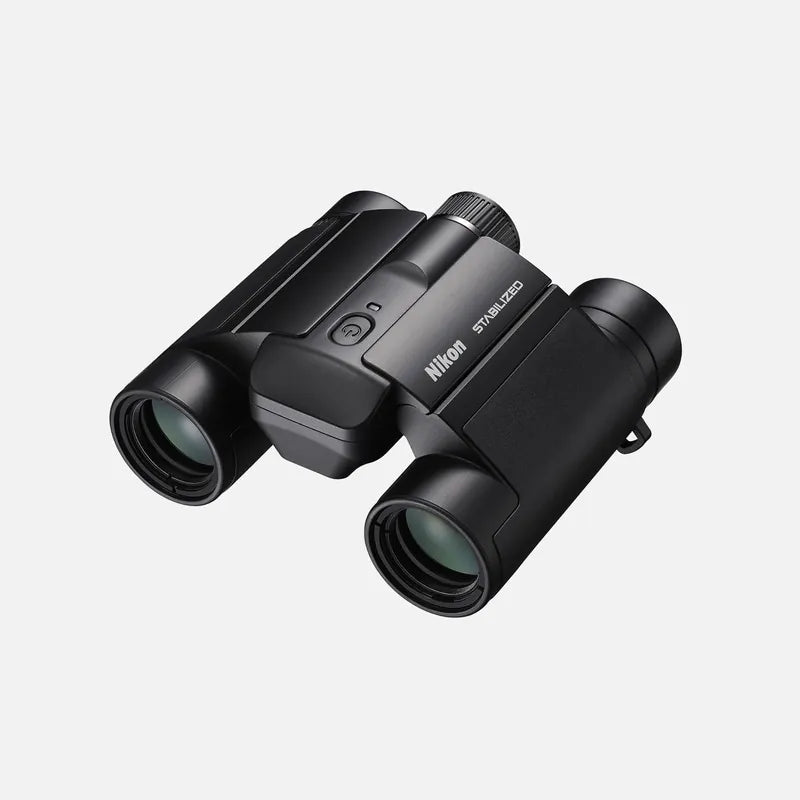 Nikon STABILIZED 10x25 S binoculars front right view