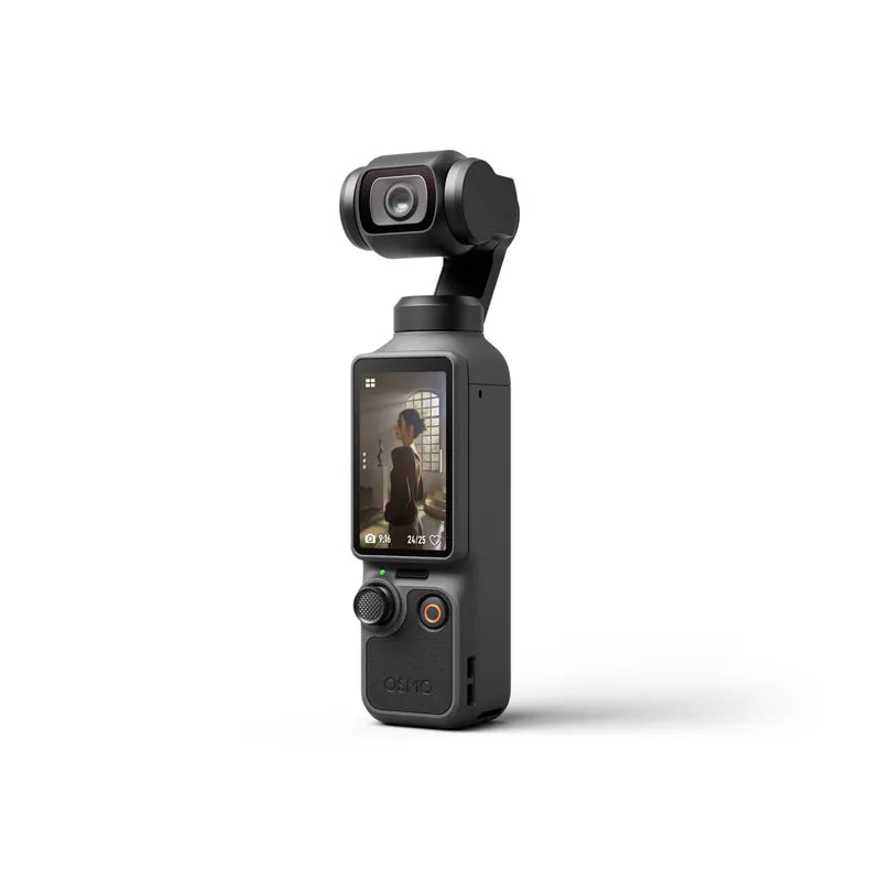 DJI Osmo Pocket 4 three-quarter angle view