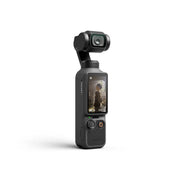 DJI Osmo Pocket 4 three-quarter angle with portrait mode