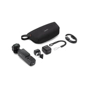DJI Osmo Pocket 4 Creator Combo flat lay of all included accessories