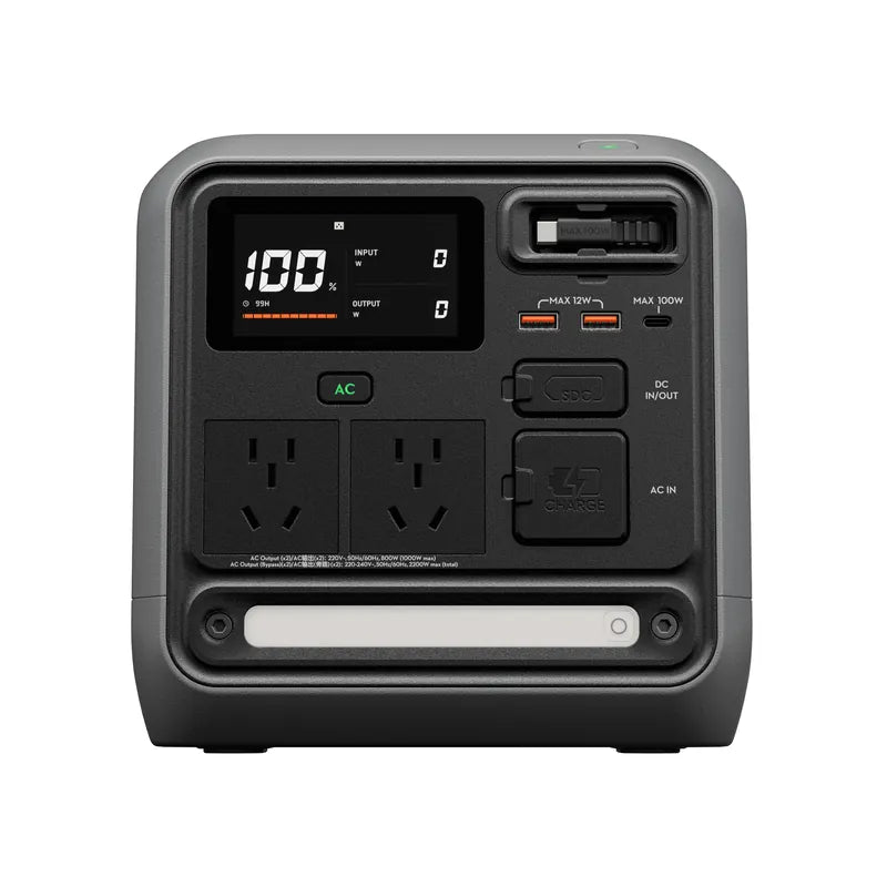 DJI Power 1000 Mini Portable Power Station front view