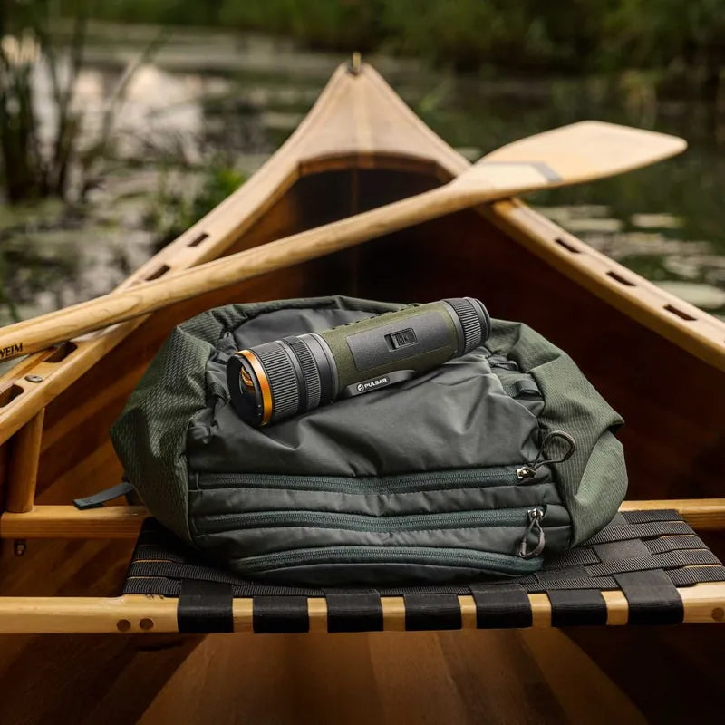 Pulsar Lumion XL50 thermal monocular in carry case in the field