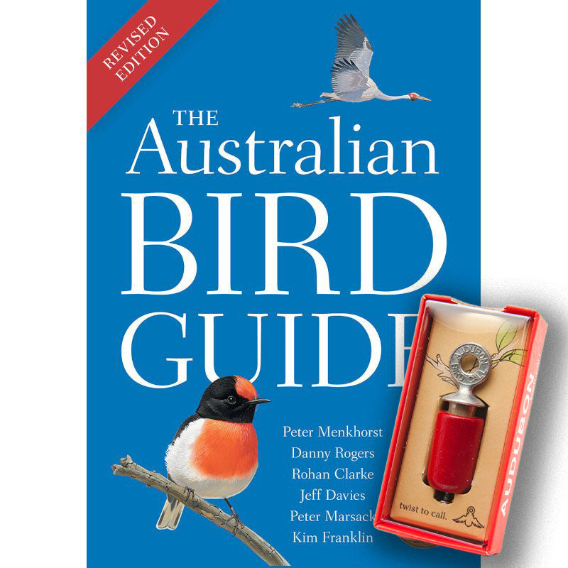The Australian Bird Guide - Revised Edition + Audubon Bird Call - Birdwatching kit