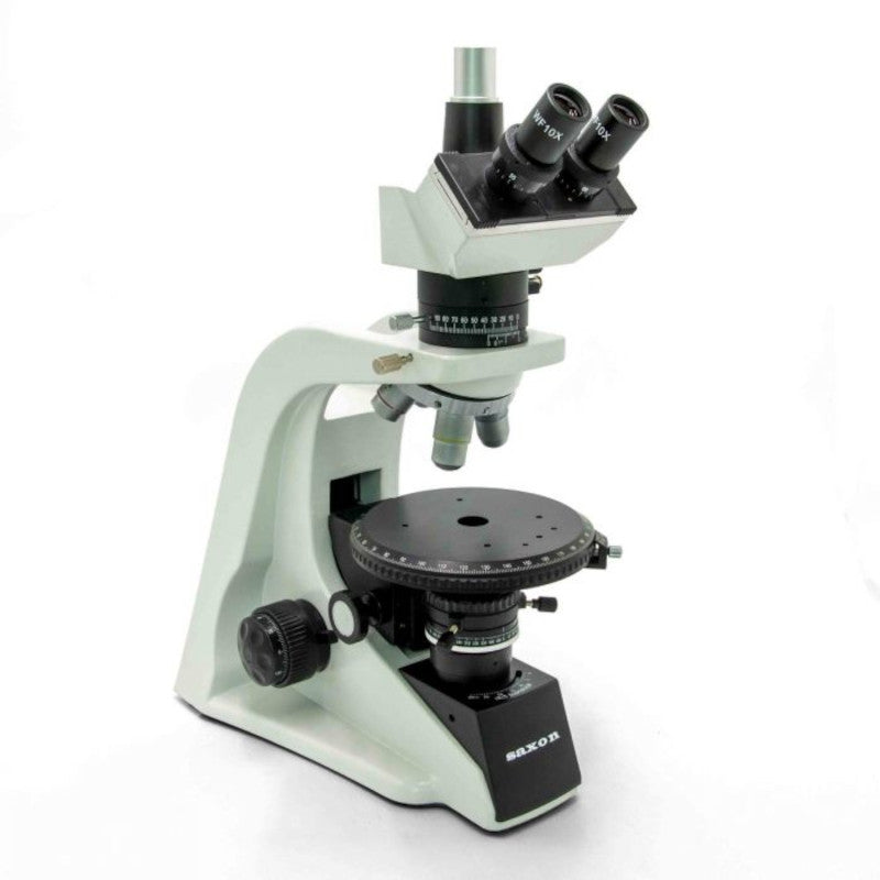 Saxon Polarizing Rotating Stage Microscope 40x-630x