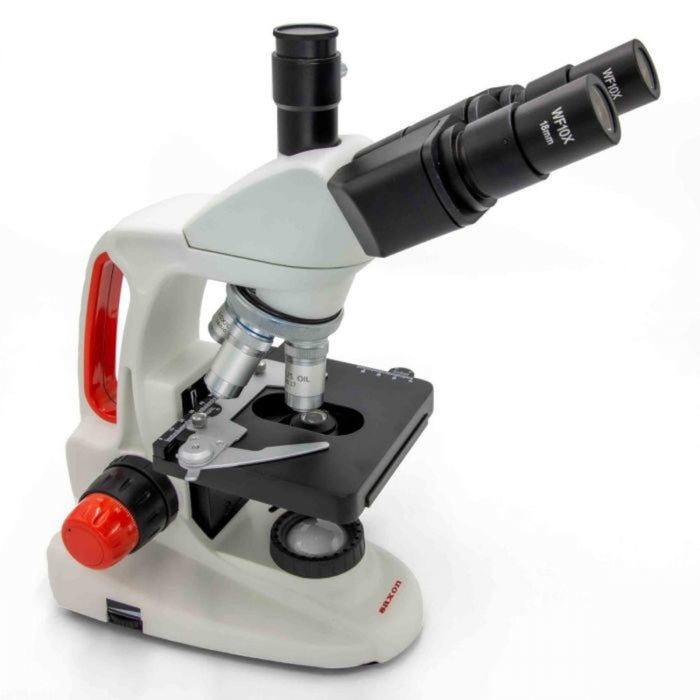 Saxon SmartOne Trinocular Biological Microscope 40x-1600x