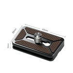 Seestar TH10 quick release plate with 60 by 38 by 10 millimetre dimensions