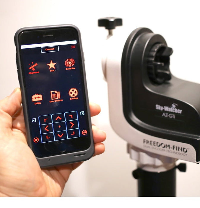 Skywatcher MiniAZ GoTo WiFi Alt Azimuth Mount with Tripod - The Binocular and Telescope Shop