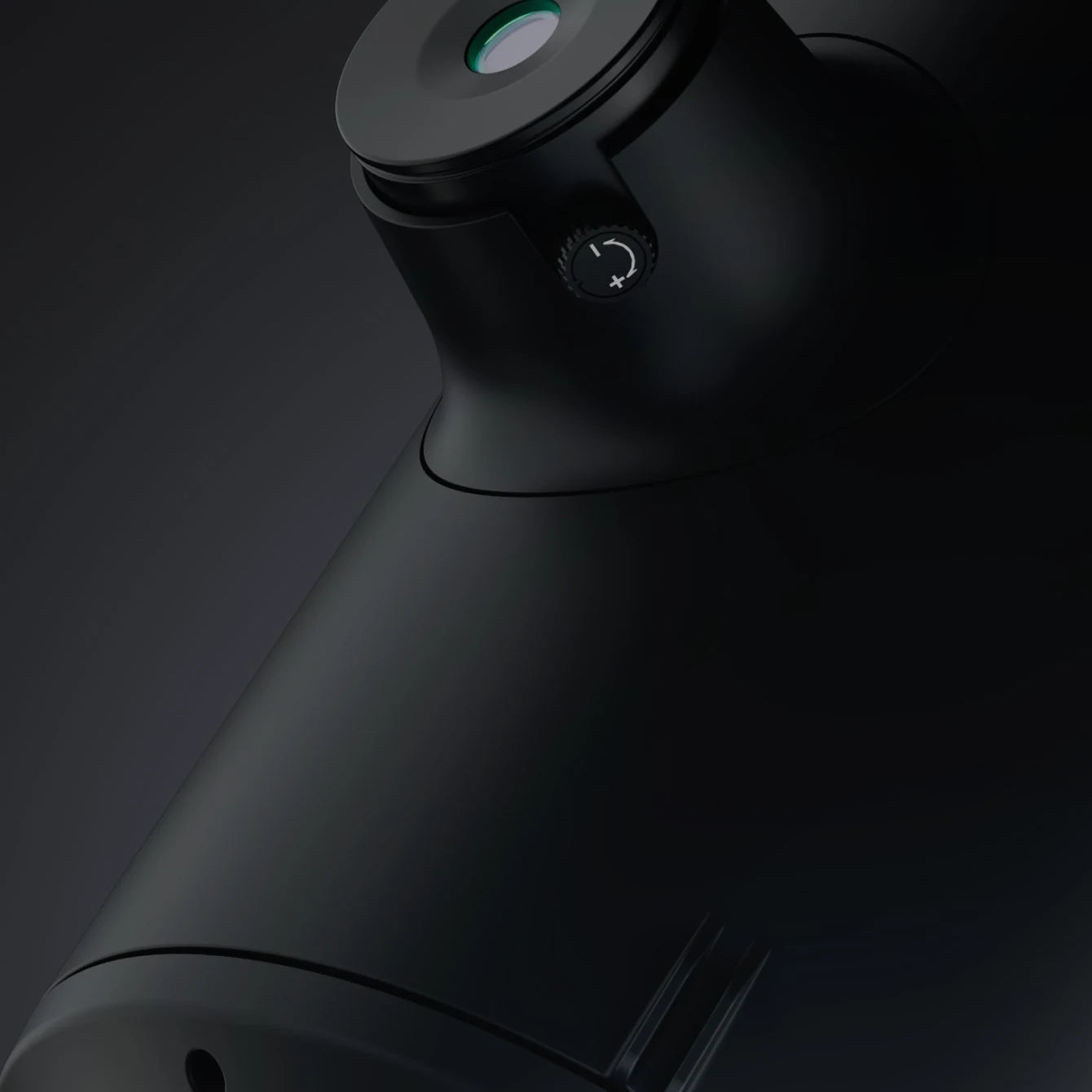 Close-up of the Unistellar Odyssey Pro Nikon eyepiece with diopter adjustment dial