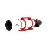 ZWO FF110 APO refractor angled view with lens cap