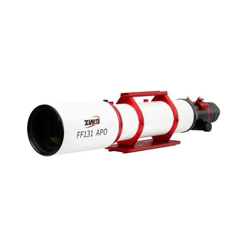 ZWO FF131 APO refractor front view showing 131mm objective lens