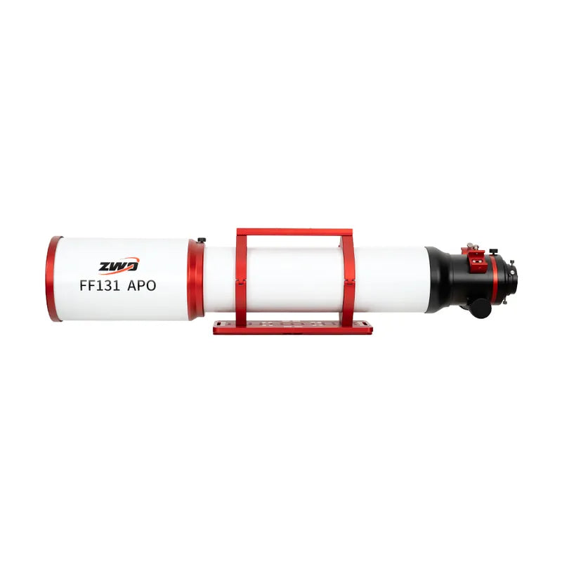ZWO FF131 APO optical tube assembly with mounting rings and dovetail