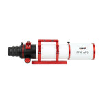 ZWO FF90 APO refractor showing 3 inch rack and pinion focuser
